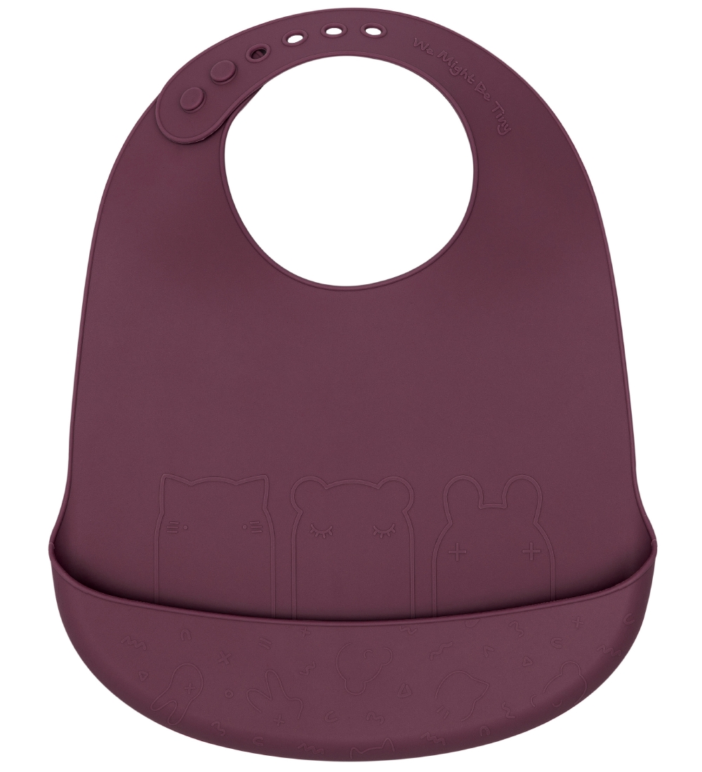 We Might Be Tiny Lätzchen - Silikon - 2er-Pack - Plum /Flieder