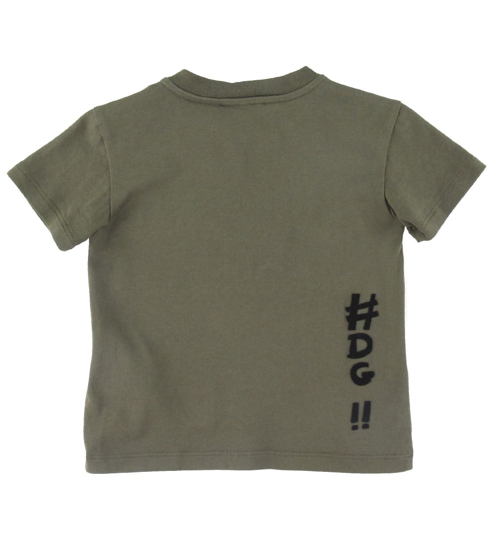 Dolce & Gabbana T-skjorte - Giardiniere Maschio - Armygrønn m. P