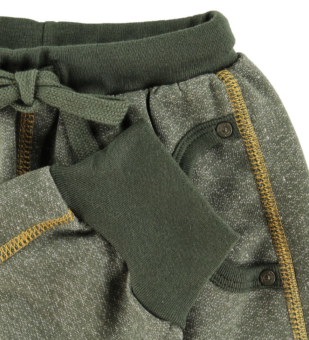 Katvig Trousers - Army Green Melange