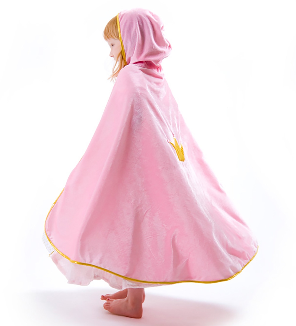 Den Goda Fen Kostuum - Prinsessenmantel - Roze