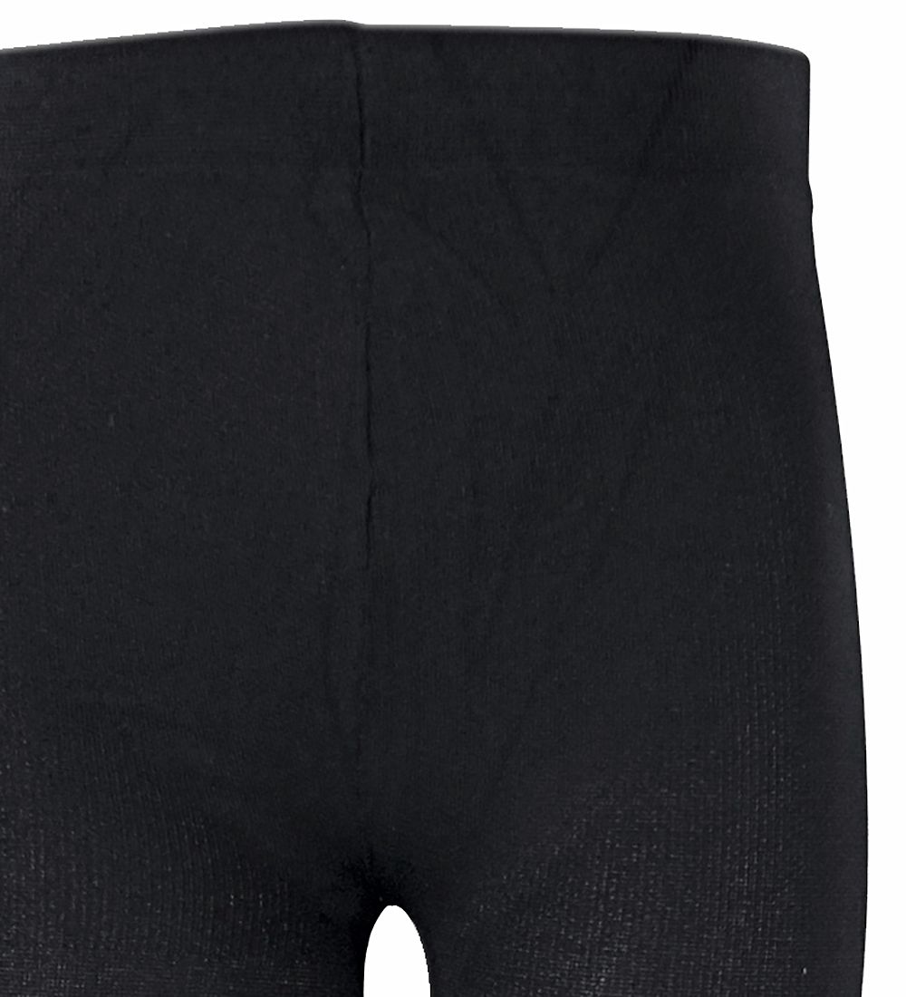 Melton Leggings - 3/4 - Mikrofaser - Schwarz