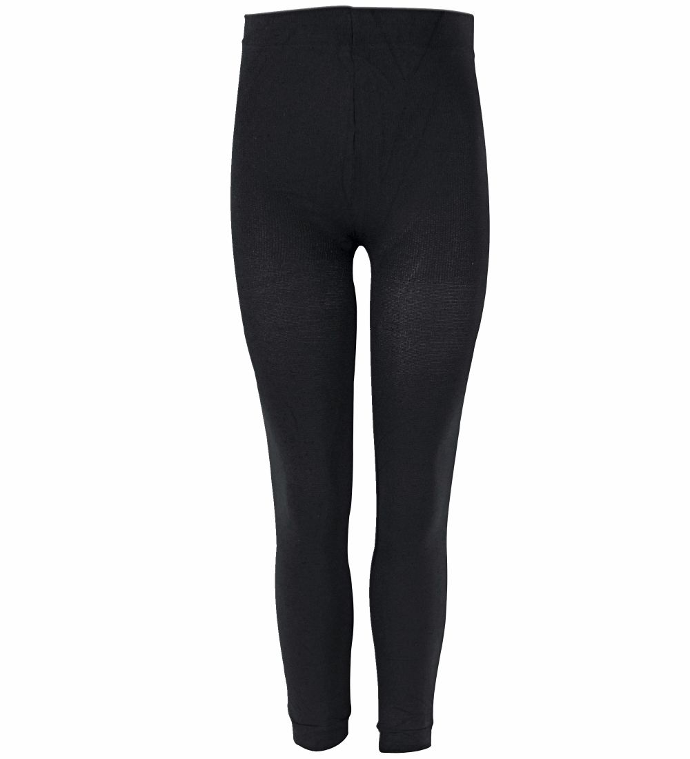Melton Leggings - 3/4 - Mikrofaser - Schwarz