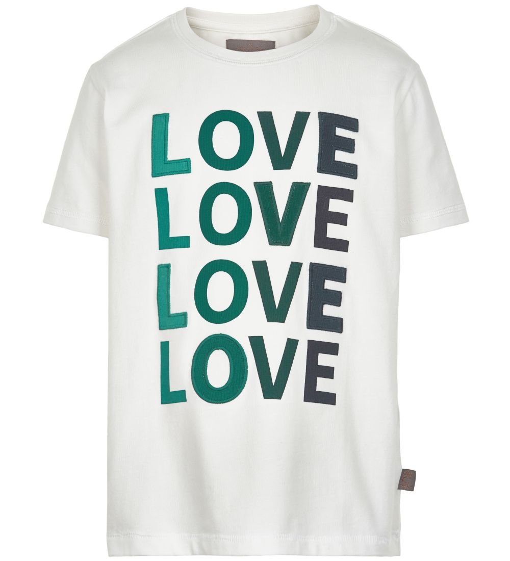 Creamie T-shirt - Cloud w. Green