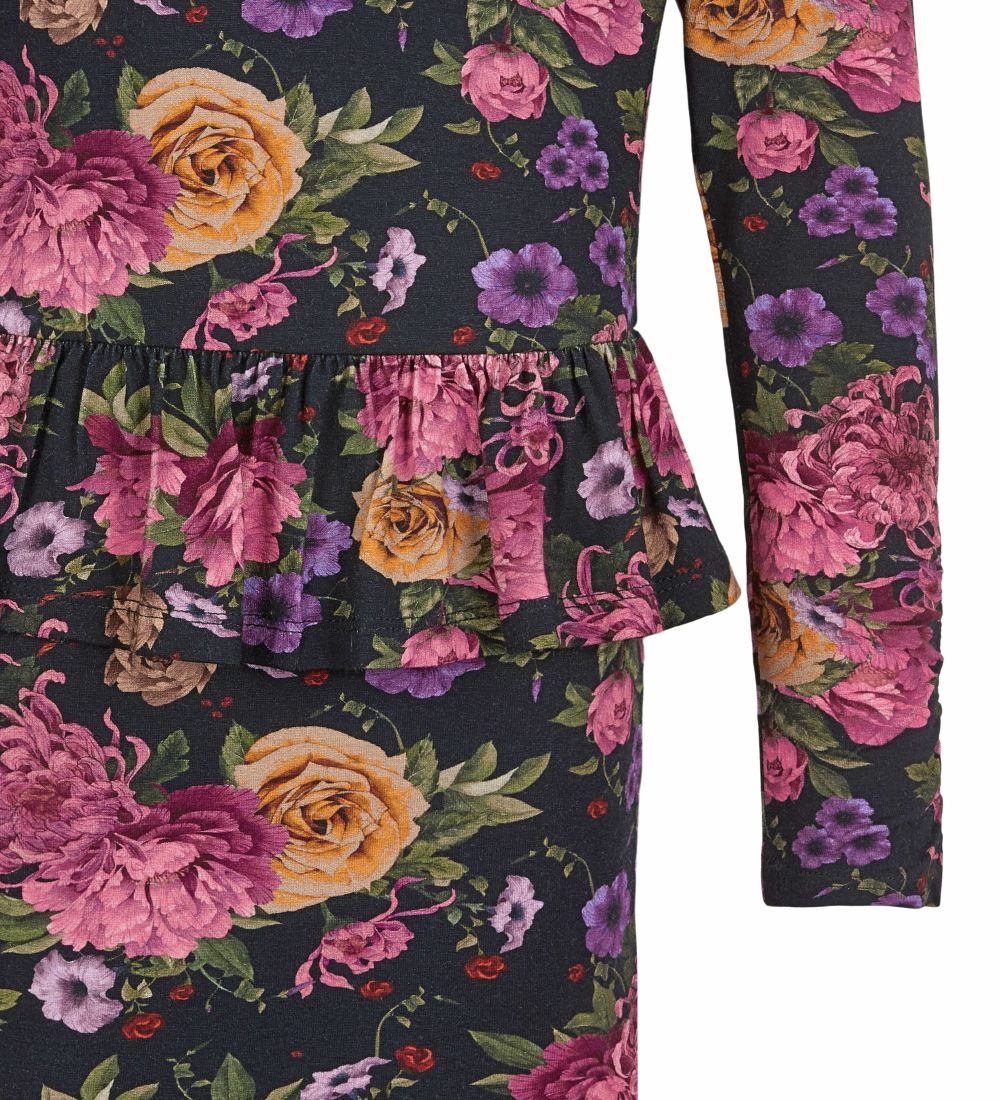 The New Kleid - Flower - Schwarz m. Blumen