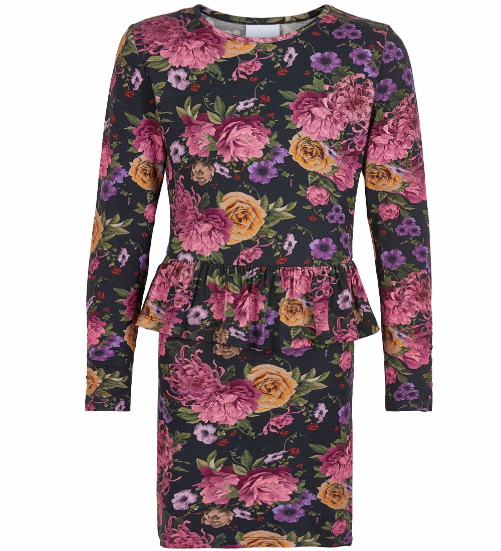 The New Kleid - Flower - Schwarz m. Blumen