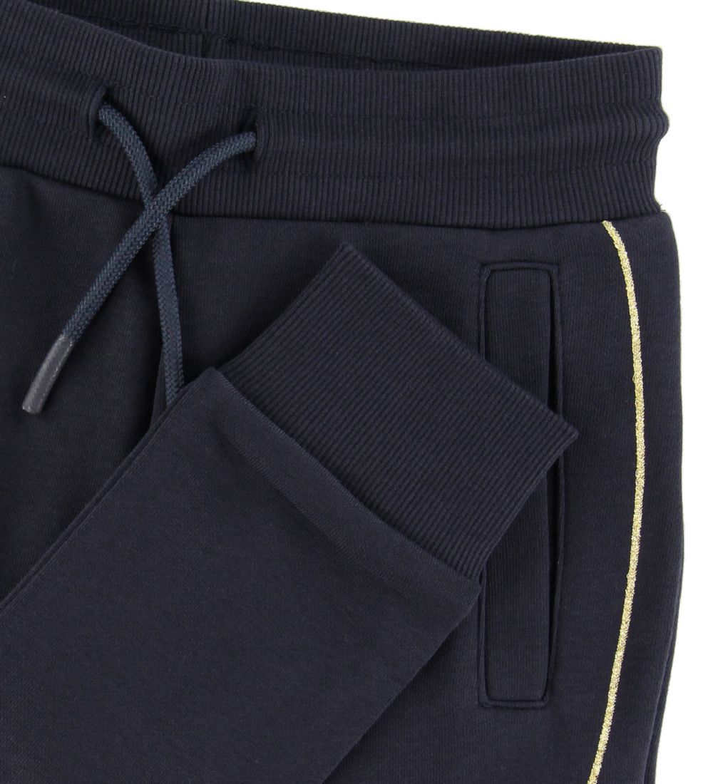 GANT Joggingbroek - Script - Navy m. Glitter