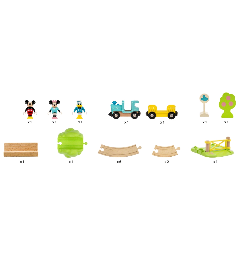BRIO Railway Set - 18 Parts - Mickey Mouse 32277