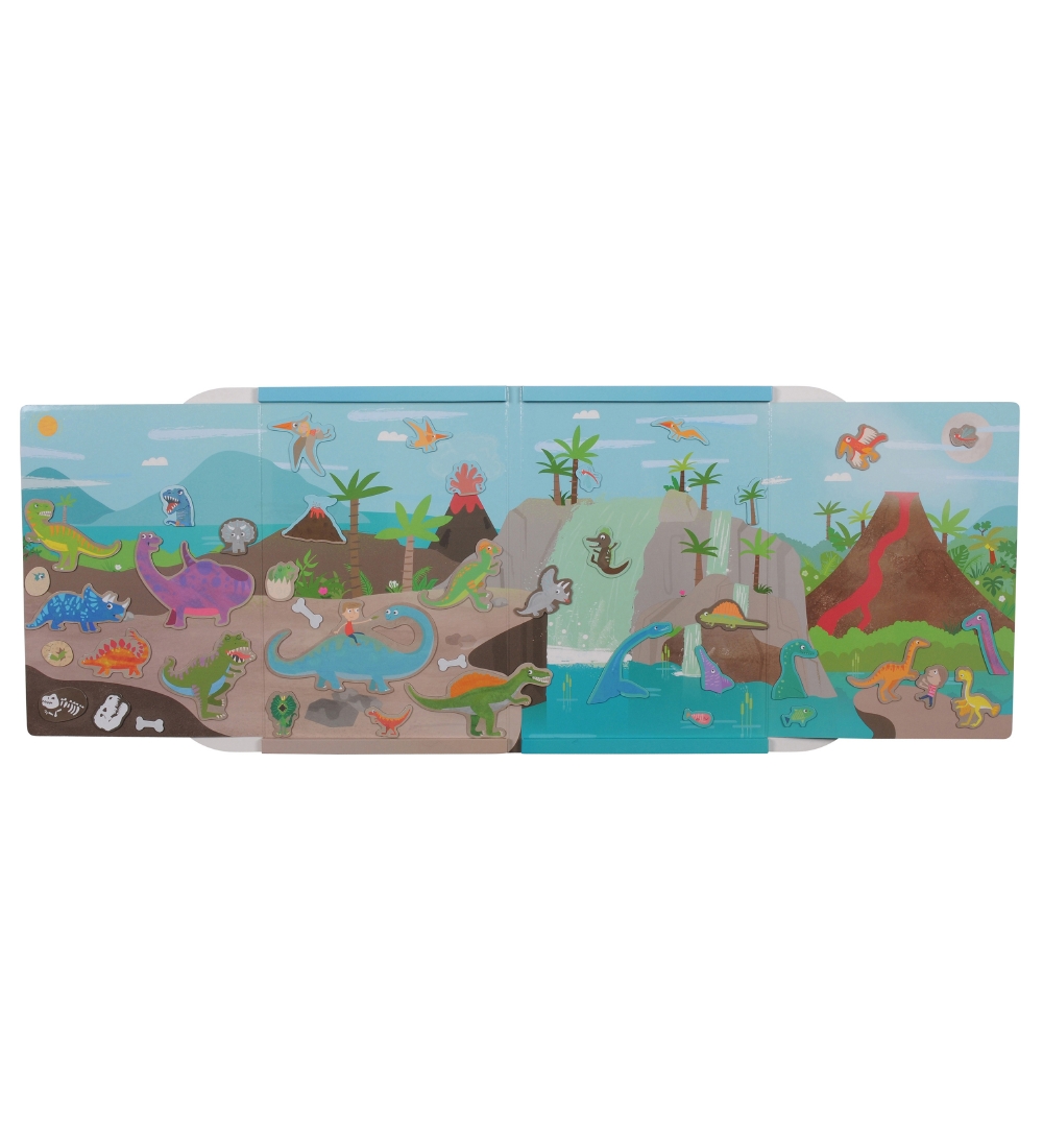 Tiger Tribe Segulbók - Magna Carry - Dino World
