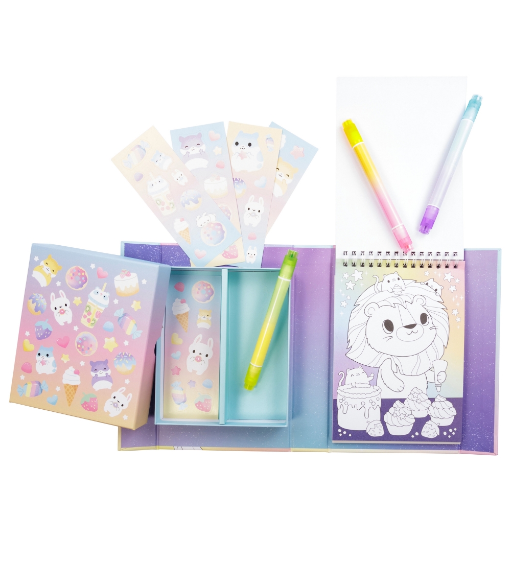 Tiger Tribe Colouring Set - Pastel Coloring Set - Kawaii Café