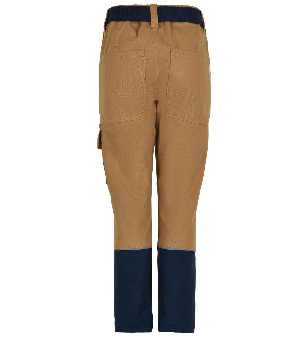 Minymo Cargo Work Trousers - Brown/Navy