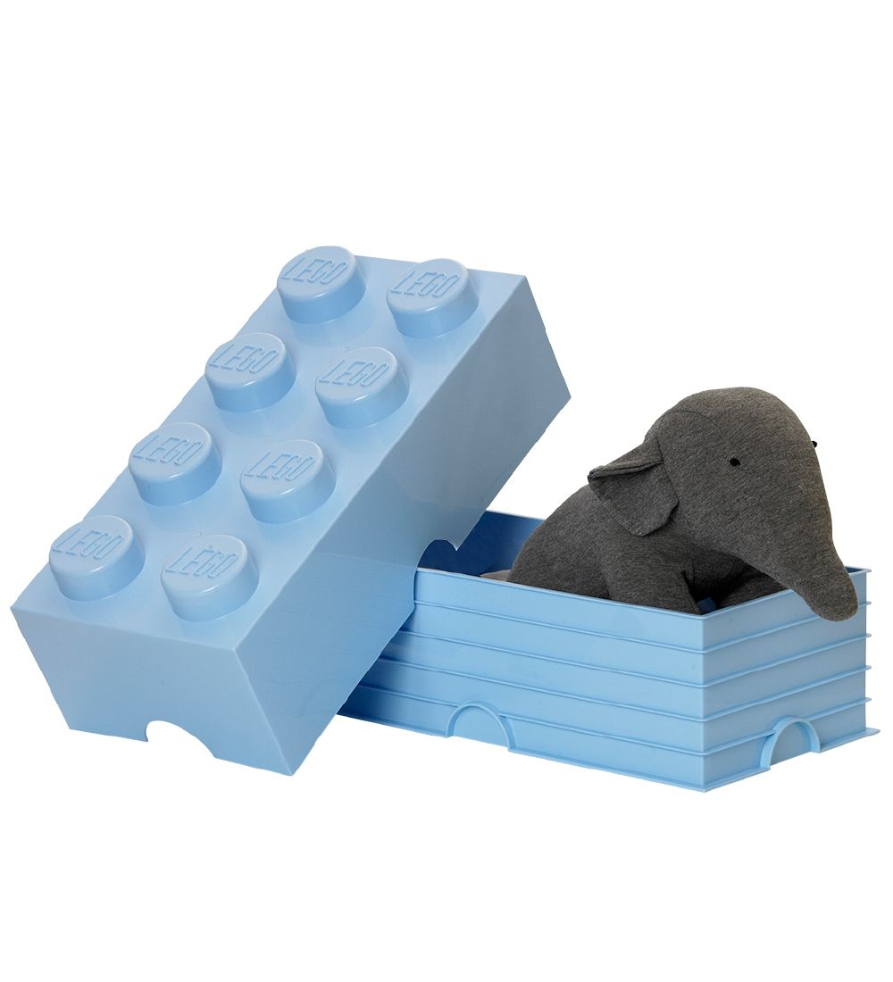 LEGO® Storage Storage Box - 8 Knobs - 50x25x18 - Light Blue