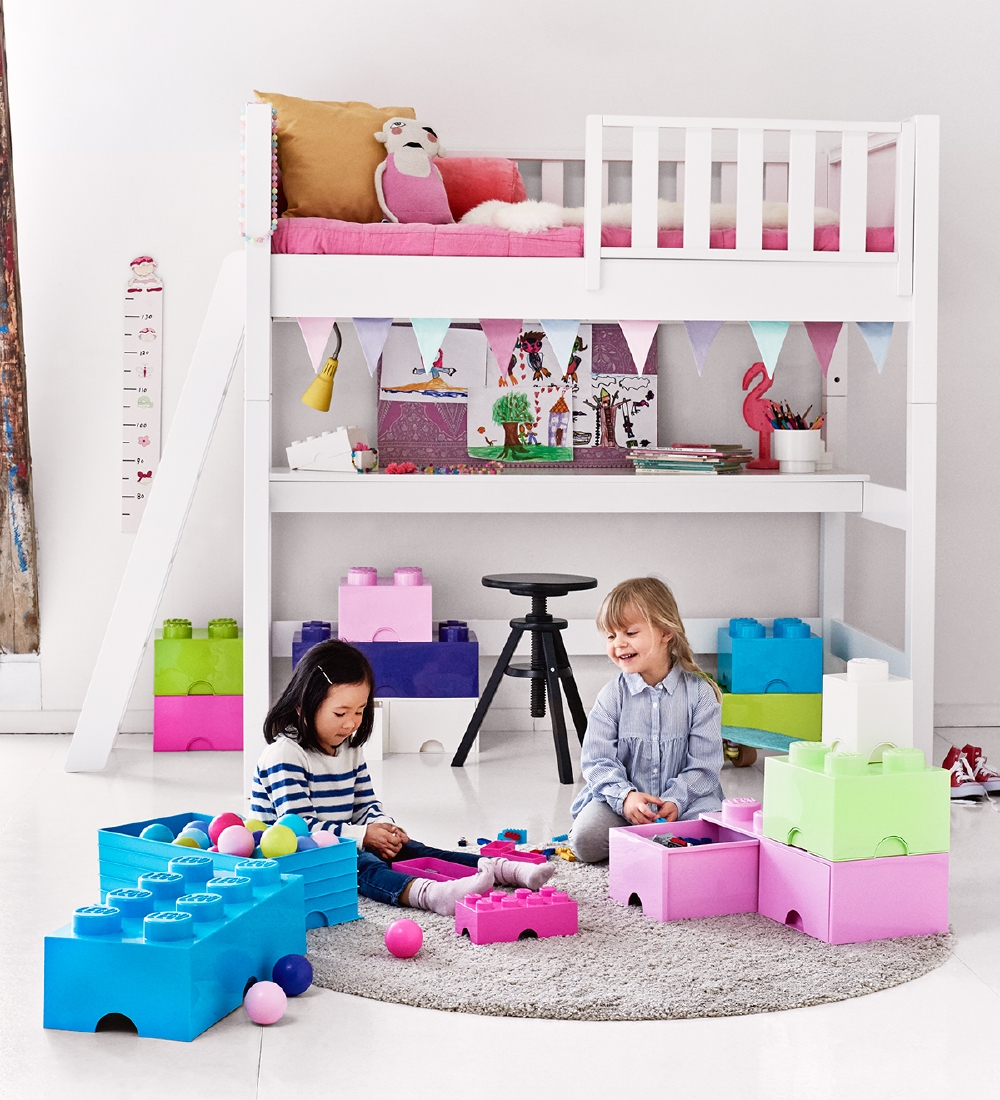 LEGO® Storage Storage Box - 4 Knobs - 25x25x18 - Pink