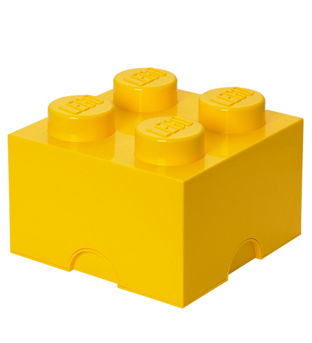 LEGO Storage Storage Box - 4 Knobs - 25x25x18 - Yellow