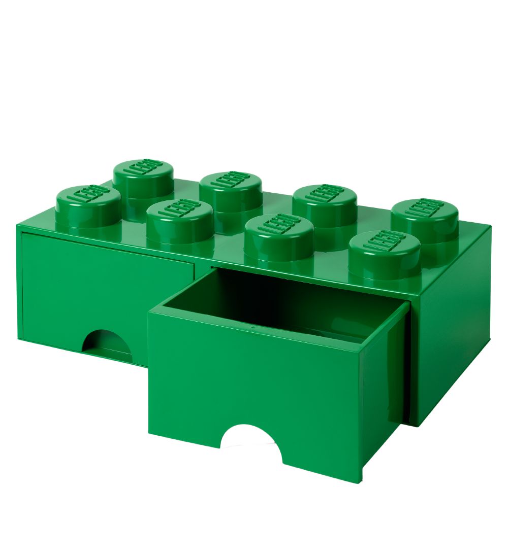 LEGO® Storage Storage Drawer - 8 Knobs - 50x25x18 - Green