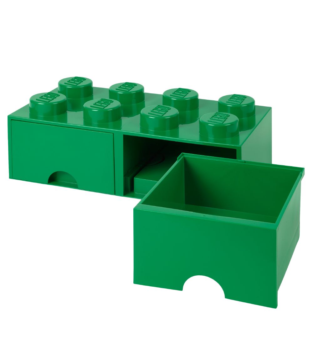 LEGO® Storage Storage Drawer - 8 Knobs - 50x25x18 - Green