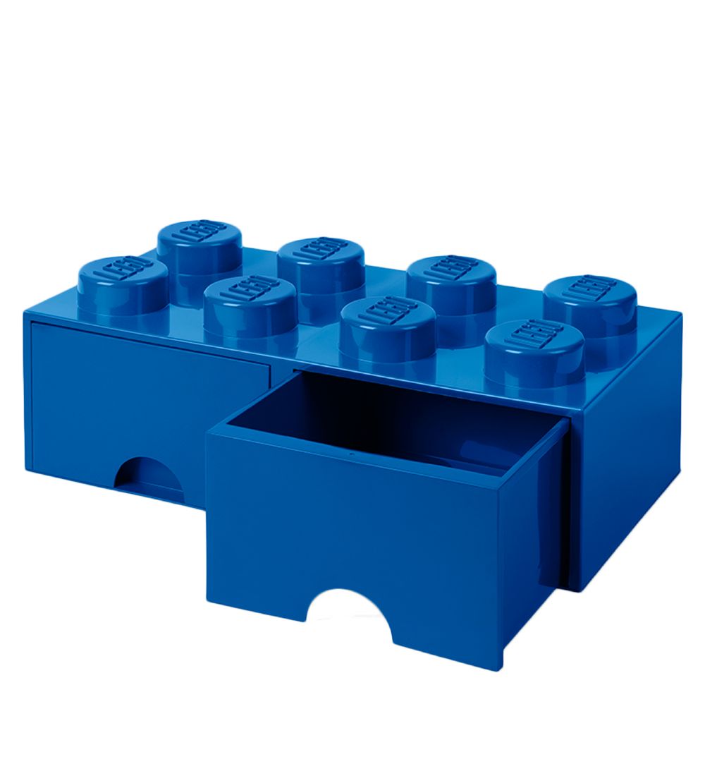 LEGO® Storage Storage Drawer - 8 Knobs - 50x25x18 - Blue