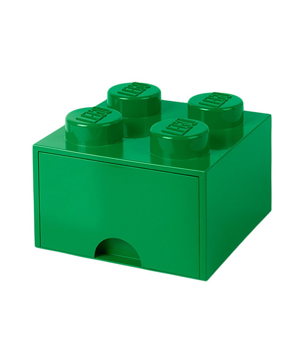 LEGO® Storage Storage Drawer - 4 Knobs - 25x25x18 - Green