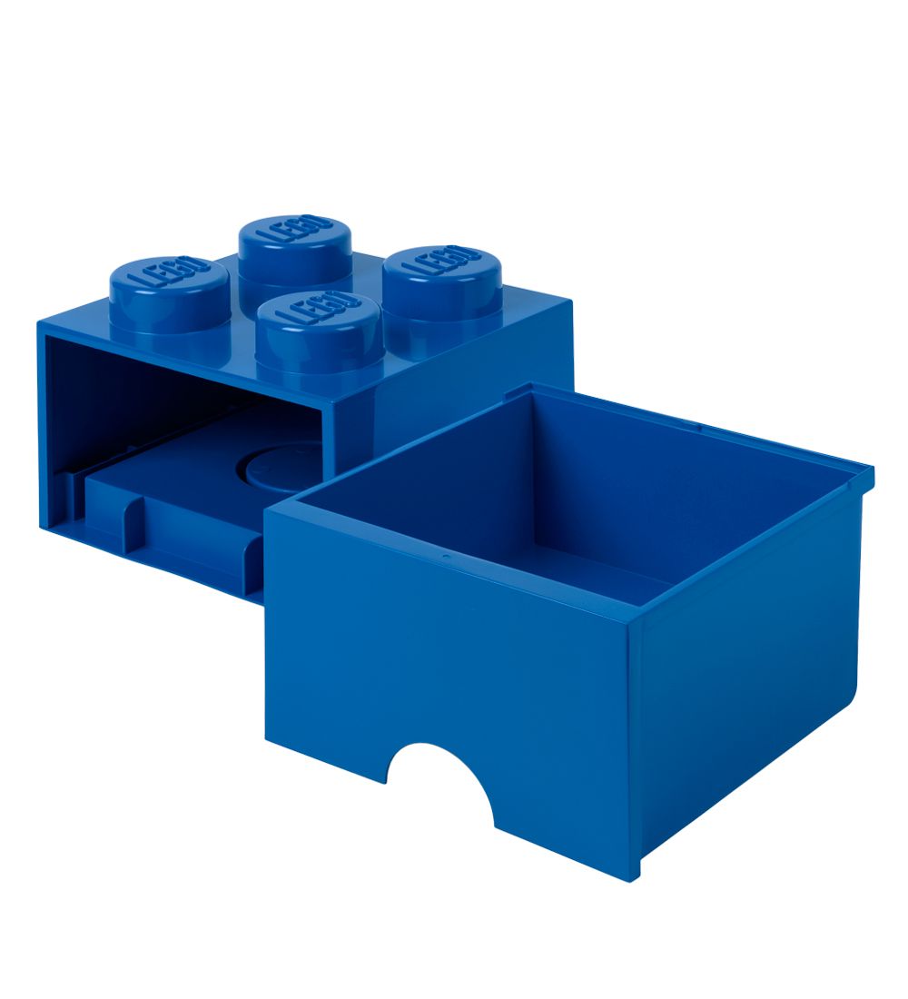 LEGO® Storage Storage Drawer - 4 Knobs - 25x25x18 - Blue