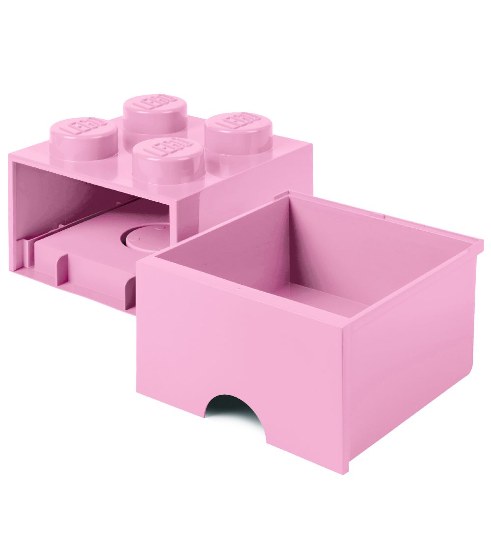 LEGO® Storage Storage Drawer - 4 Knobs - 25x25x18 - Light Purple