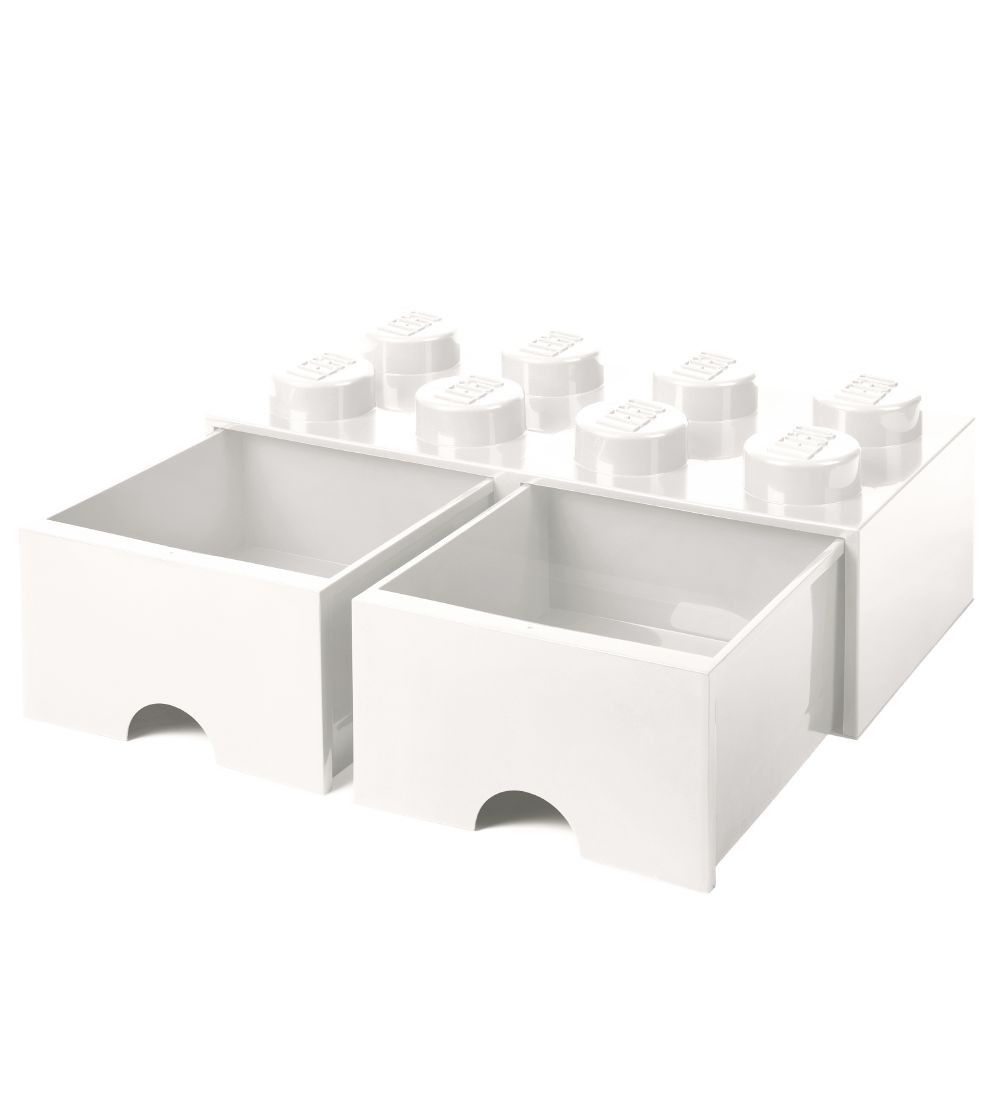 LEGO® Storage Aufbewahrungsschublade - 8 Knäufe - 50x25x18 - Wei