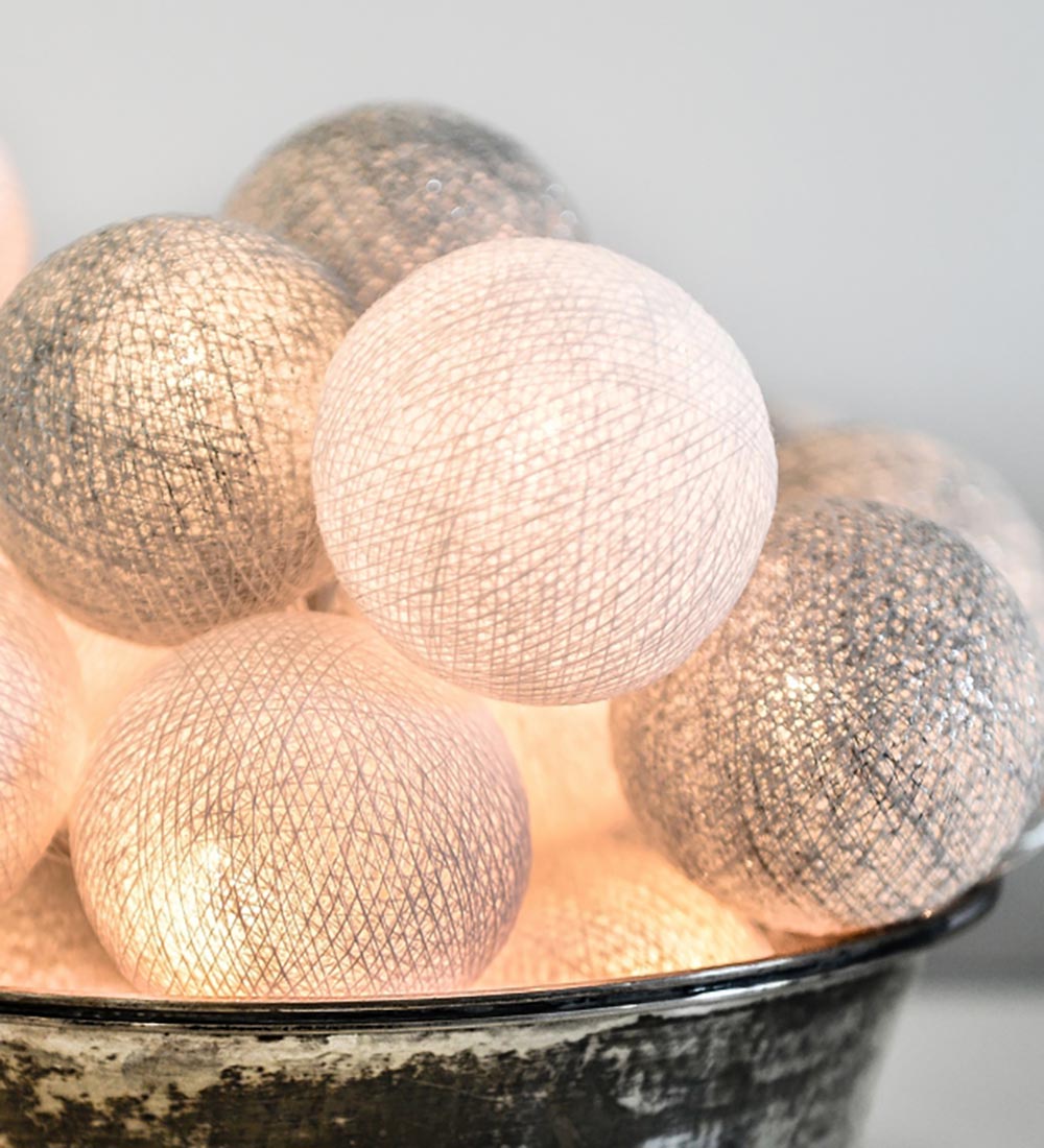 Iris Lights Chain - 20 Lights - Silver