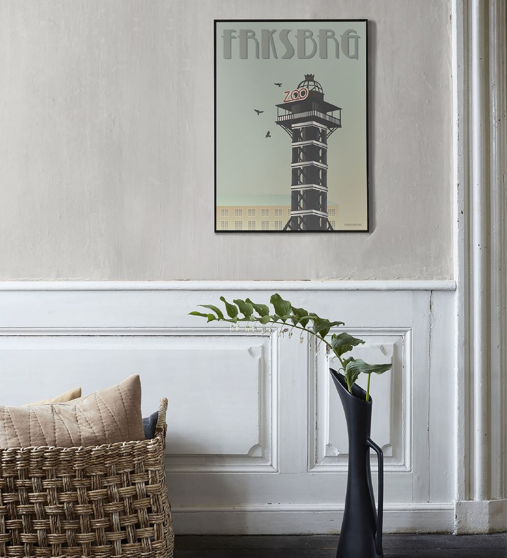 Vissevasse Poster - 50x70 - Frederiksberg - Zoo Tower