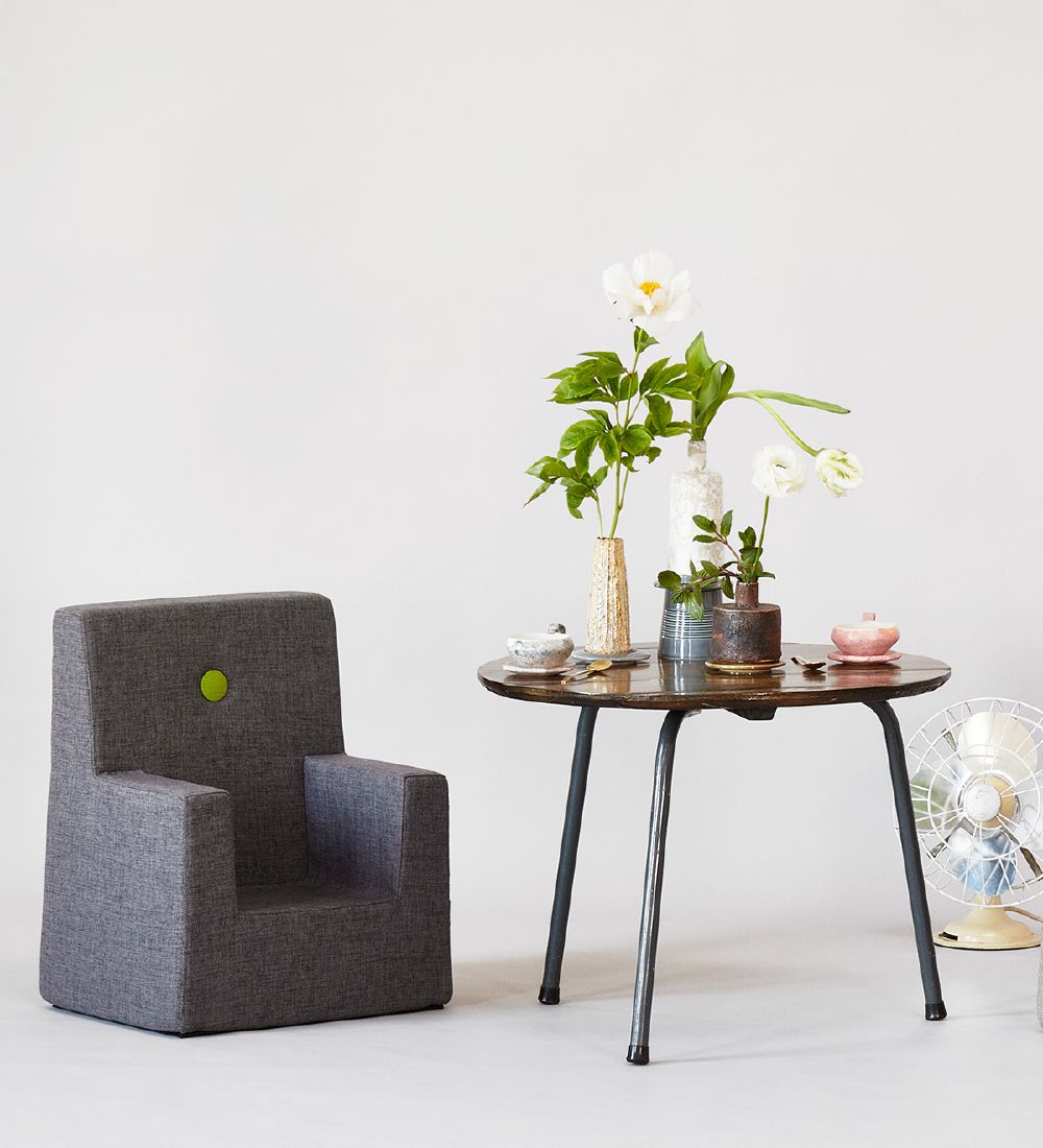 by KlipKlap - Kids Chair - Blue Grey/Green