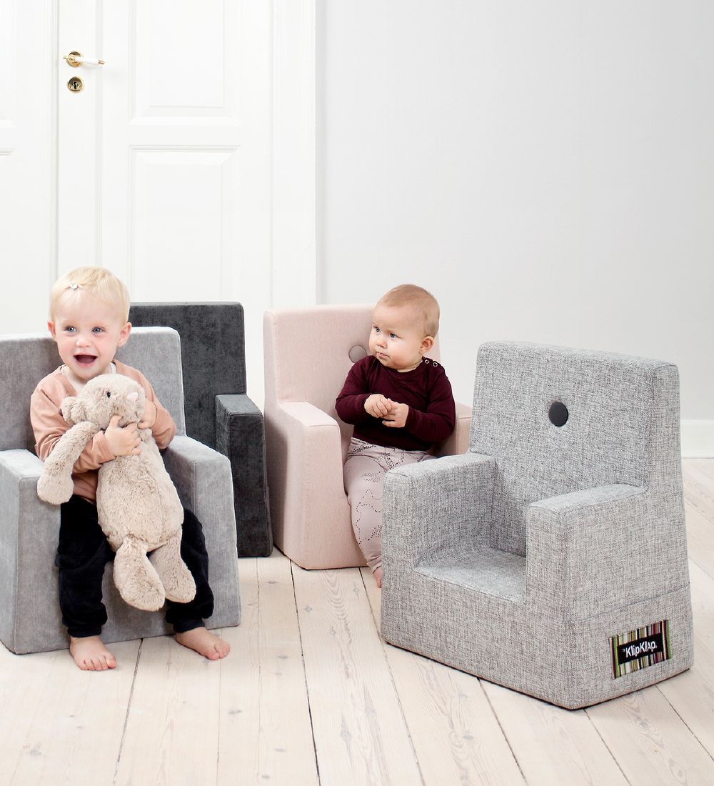 by KlipKlap - Kids Chair - Blue Grey/Green