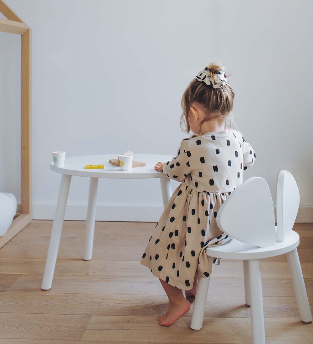 Nofred Table w. Storage - Mouse Table - White