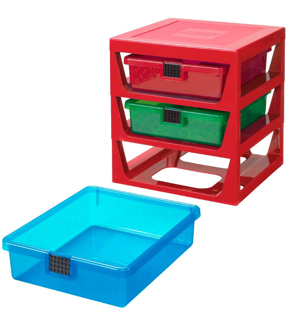 LEGO Storage Drawers - 34x32x38 - Red