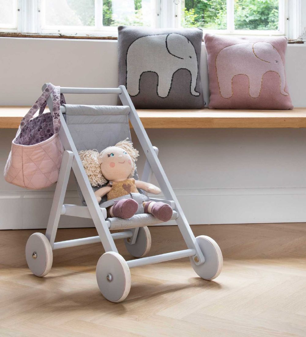 Smallstuff Doll Stroller - Grå