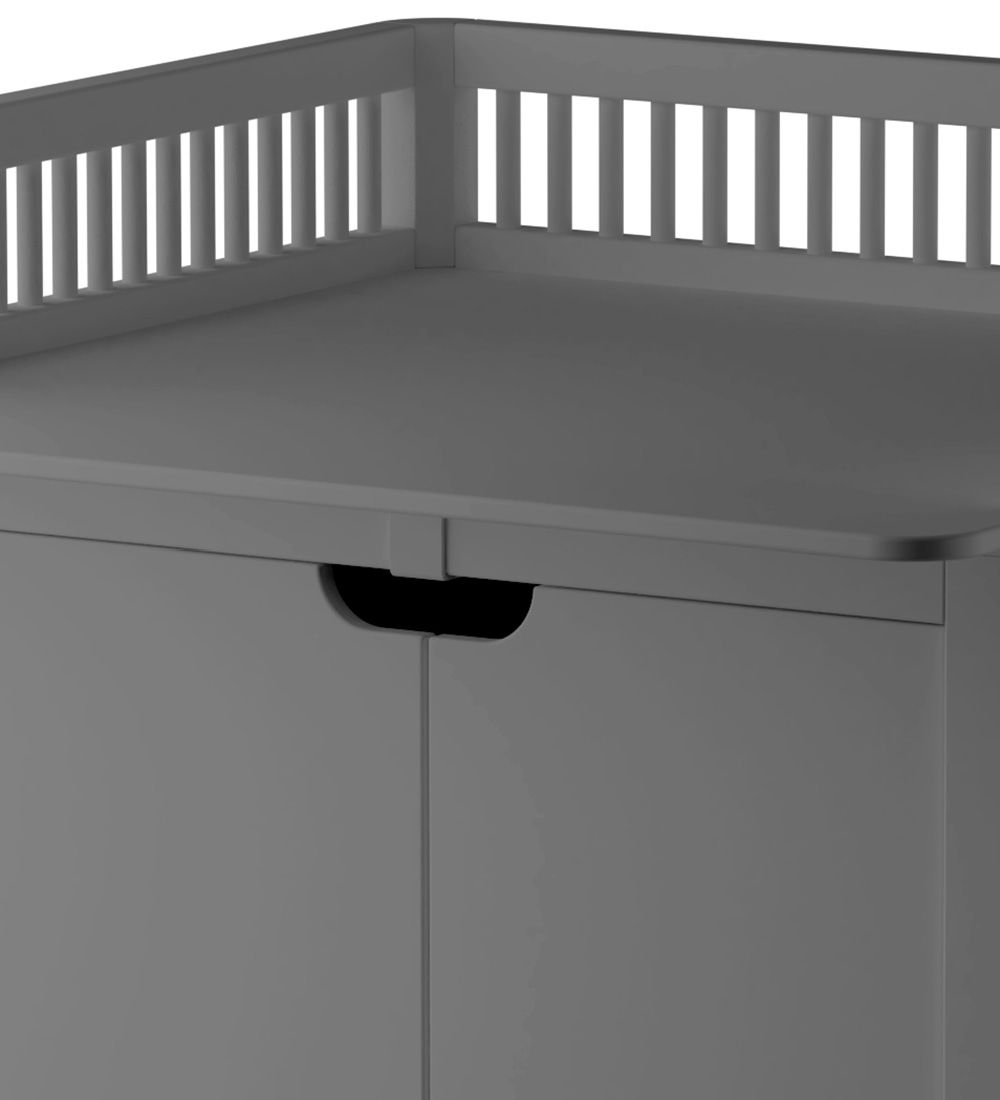 Sebra Changing Table w. Loars - Dark Grey