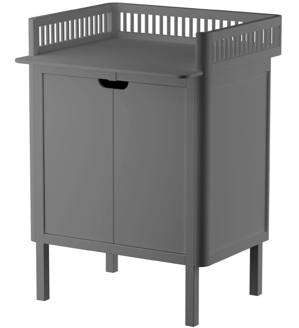 Sebra Changing Table w. Loars - Dark Grey