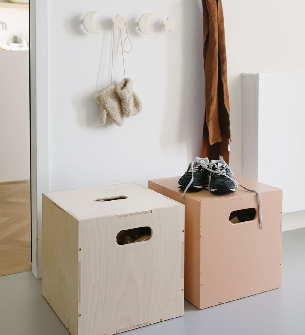 Nofred Storage Box w. Wheel - 36x36 cm - Sand