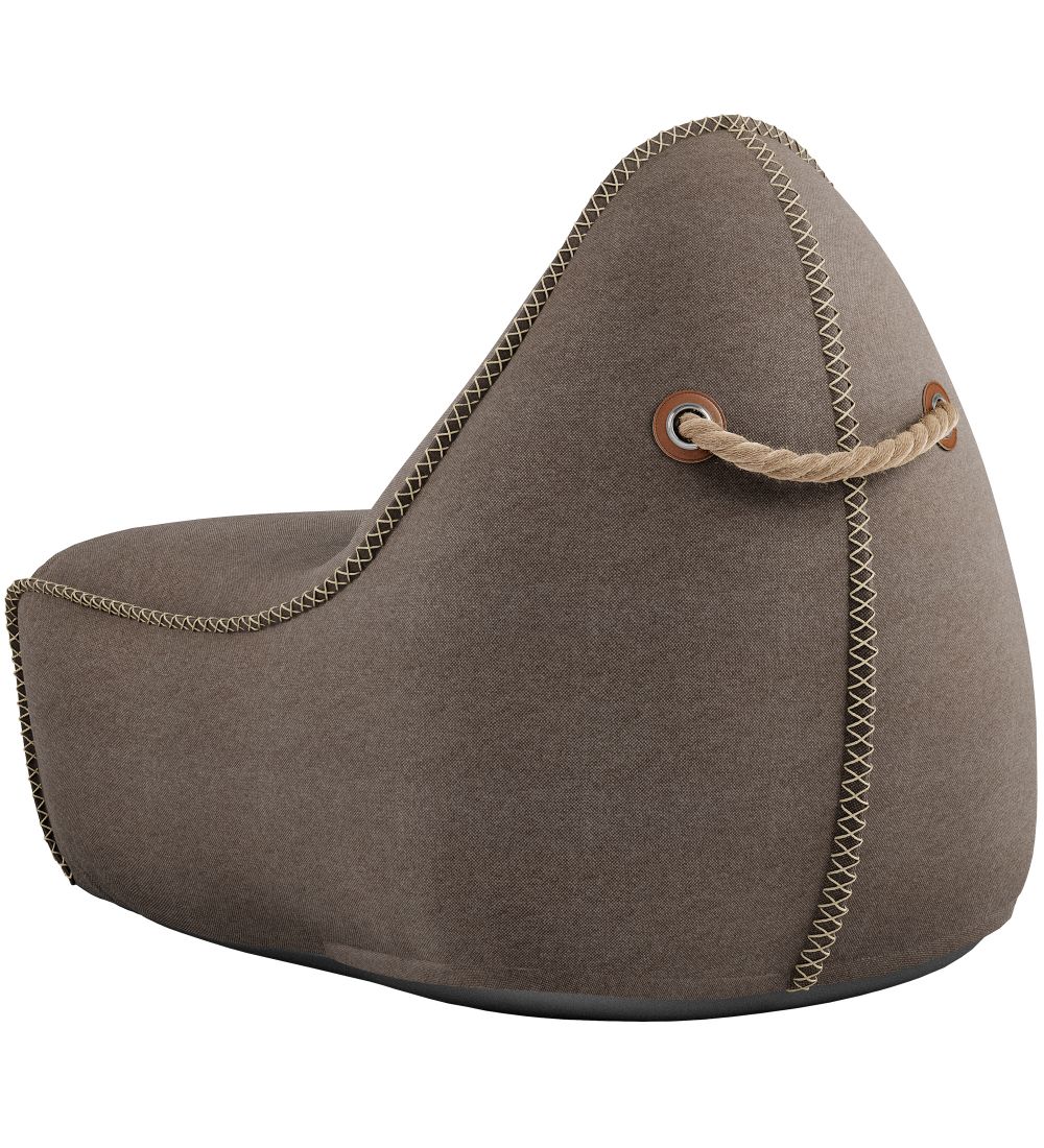 SACKit Beanbag - Canvas Lounge Chair - 96x80x70 cm - Brown
