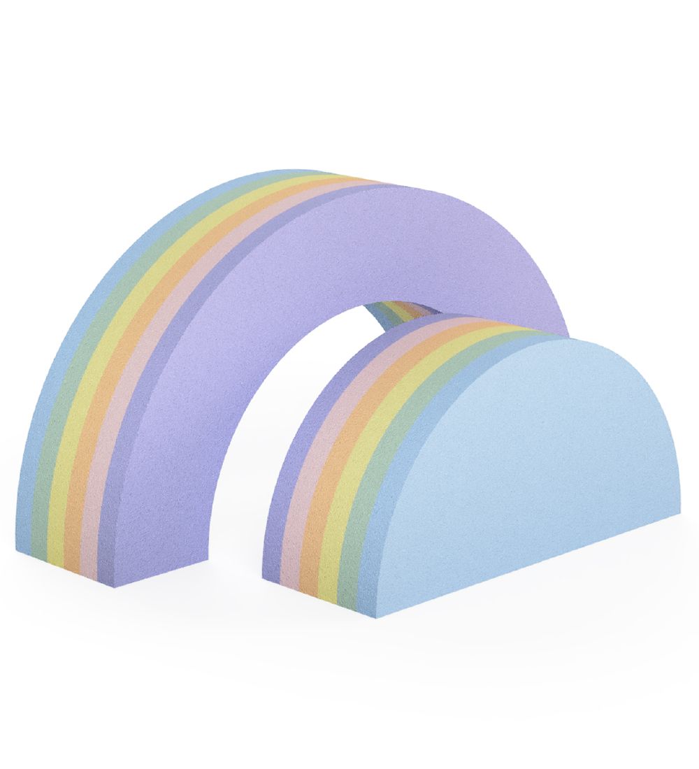 Arc-en-ciel bObles - 2 pièces - 34 cm - Pastel