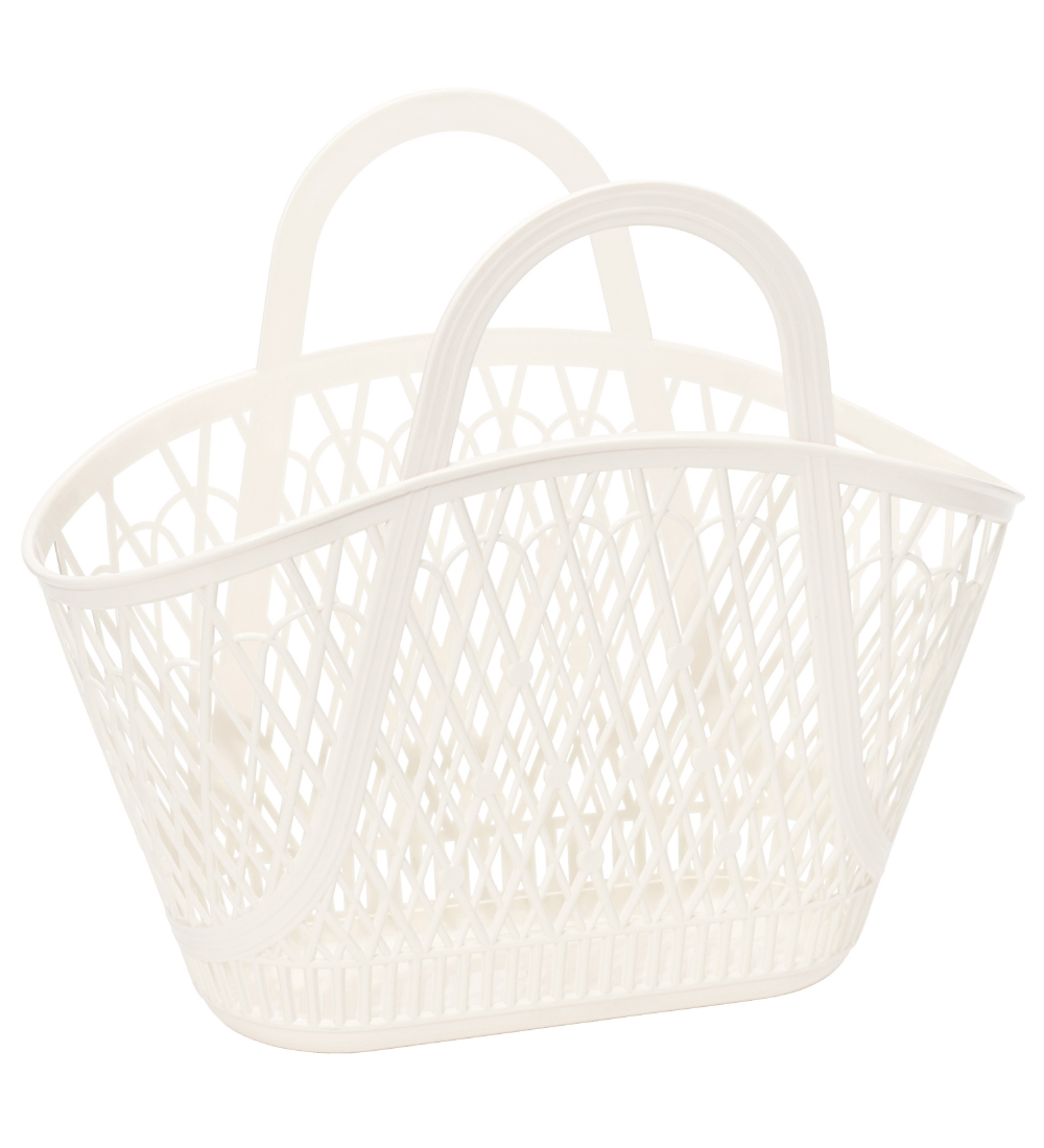 Sun Jellies Basket - Betty - 46x20x39 cm - Cream