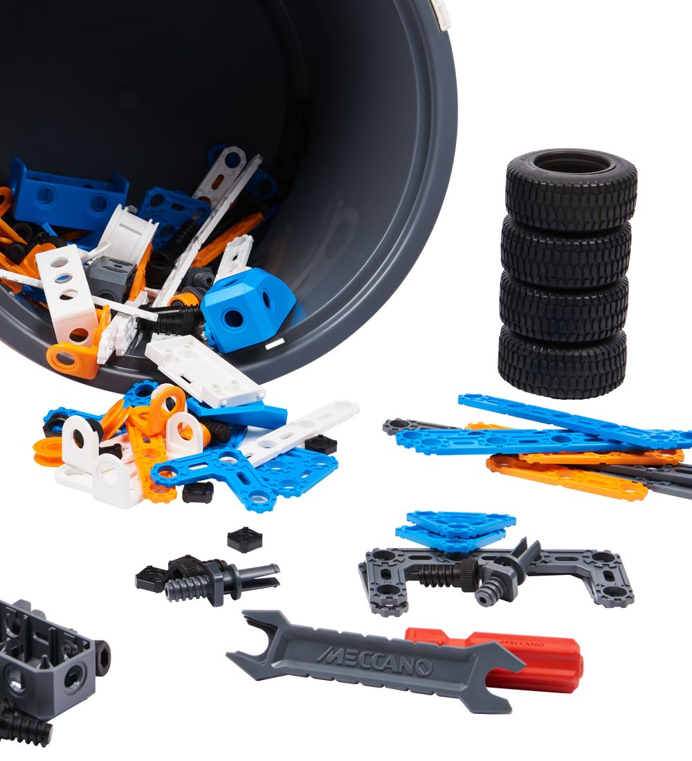 Meccano Construction Playset - Junior open Ended Bucked