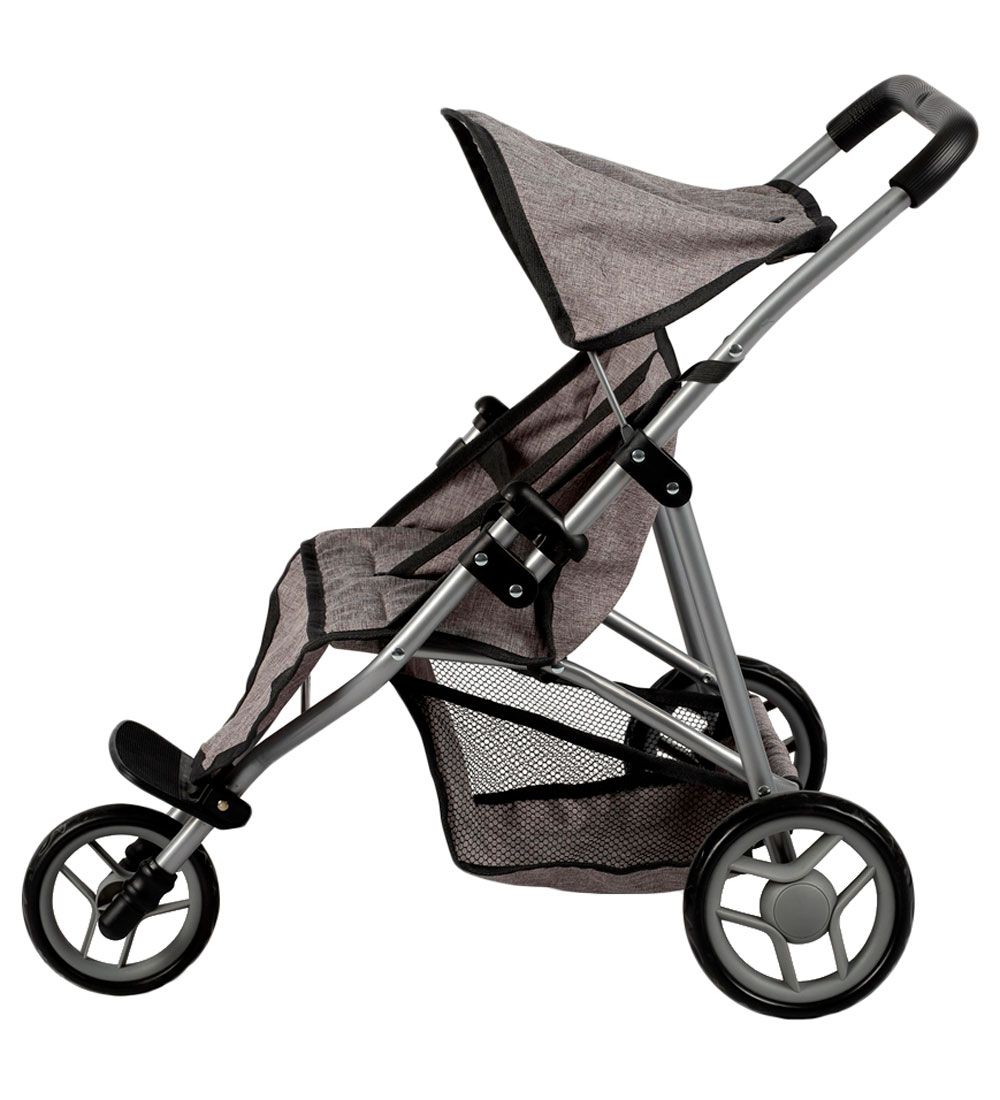 MaMaMeMo Doll Tvillinge Klapvogn - Gray