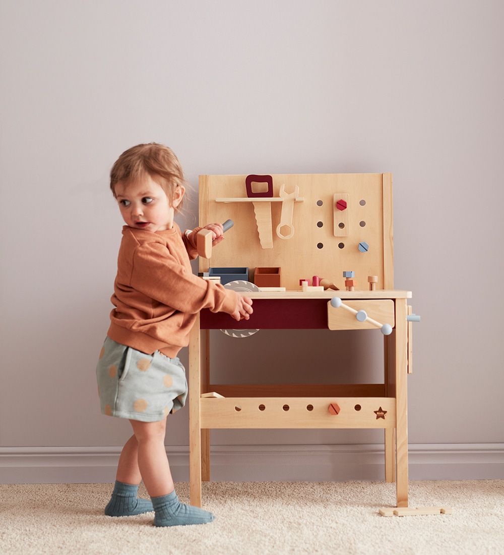 Kids Concept Werkzeugbank - 39 Teile - Holz