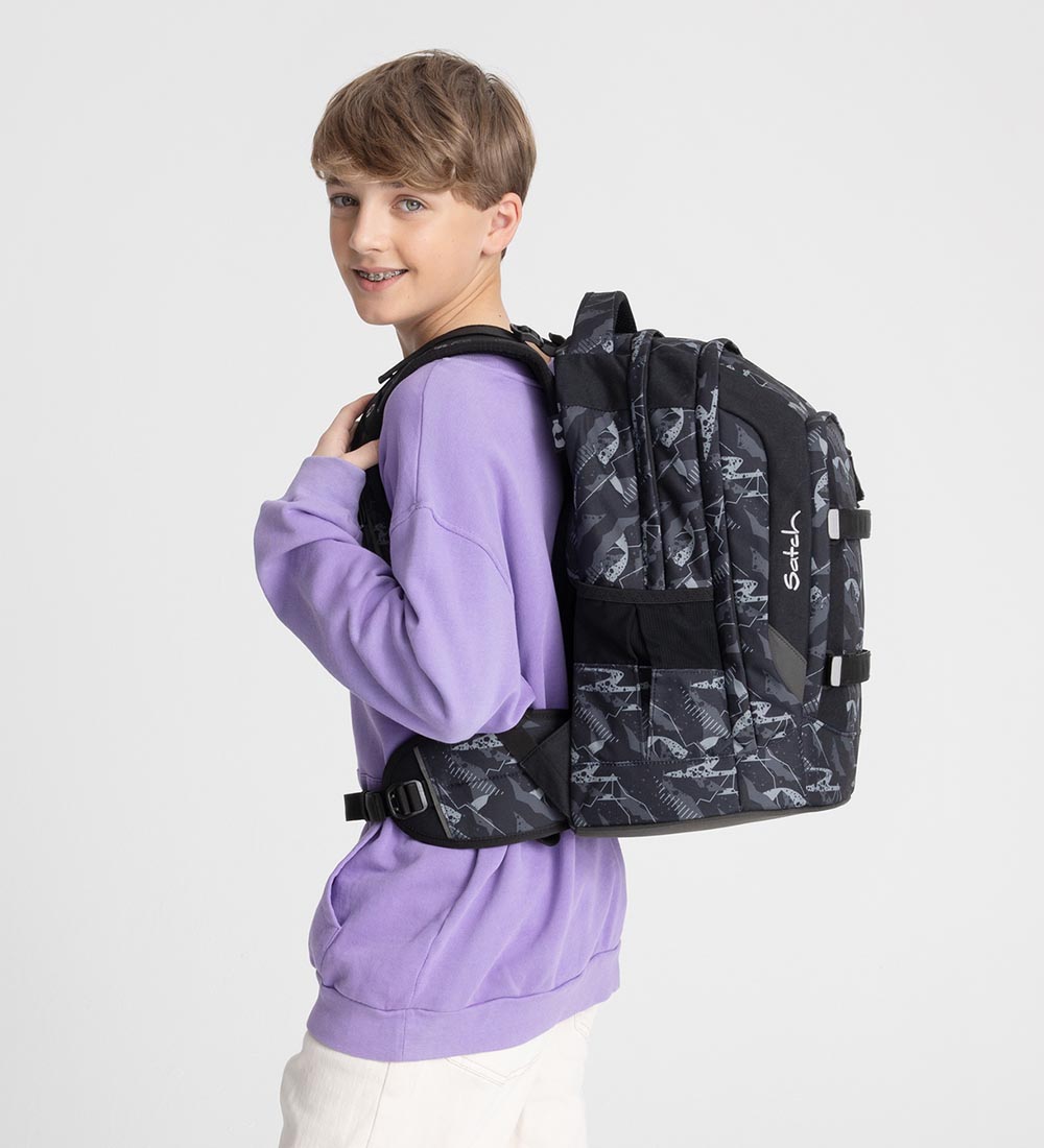 Satch School Backpack - Pack - Mountain Grid