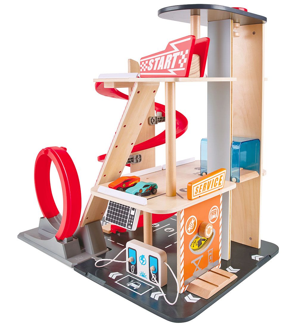 Hape Garage - Gearhead Stunt Garage