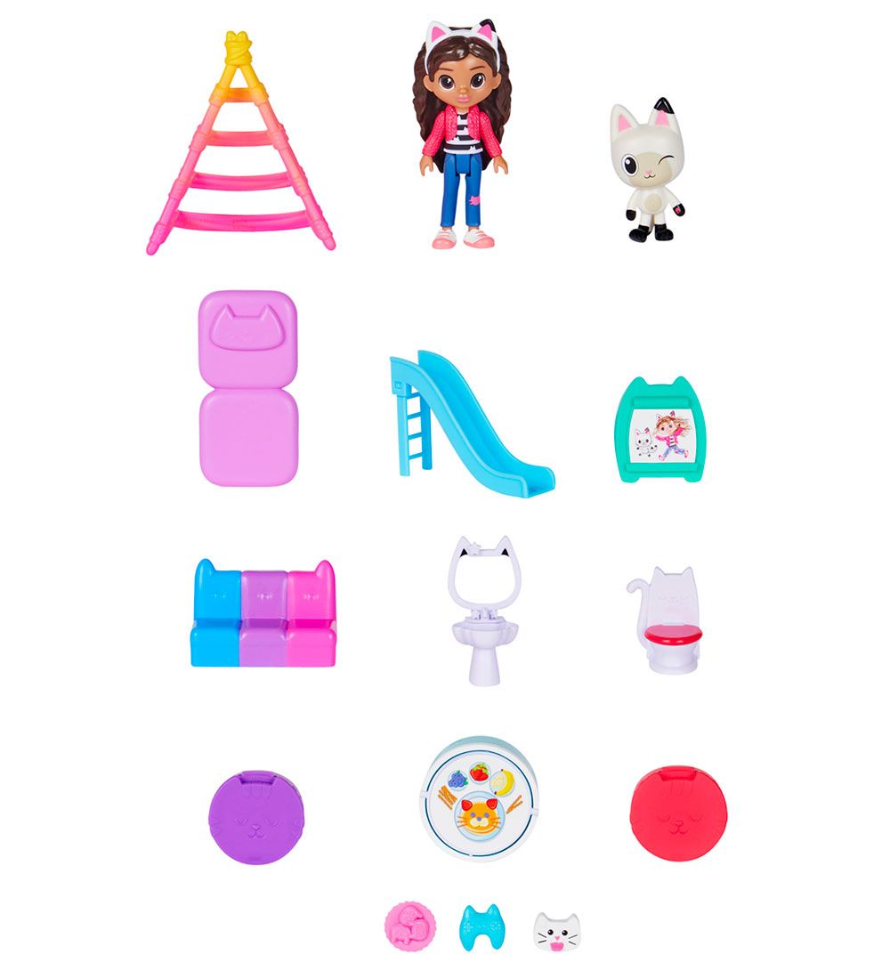Gabby's Dollhouse Dollhouse w. Accessories - Purrfect Dollhouse
