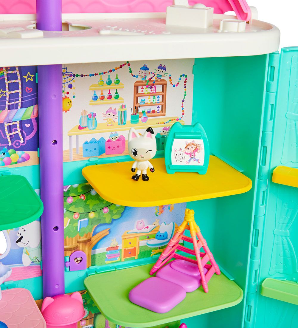 Gabby's Dollhouse Dollhouse w. Accessories - Purrfect Dollhouse