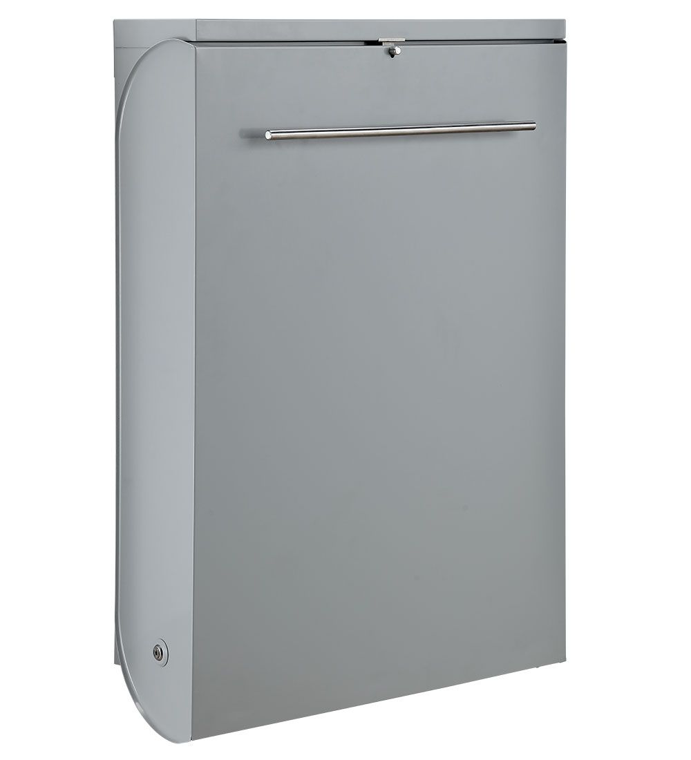 Bino Wickeltisch - Wandmontage - Metall - 80x58 cm - Grau