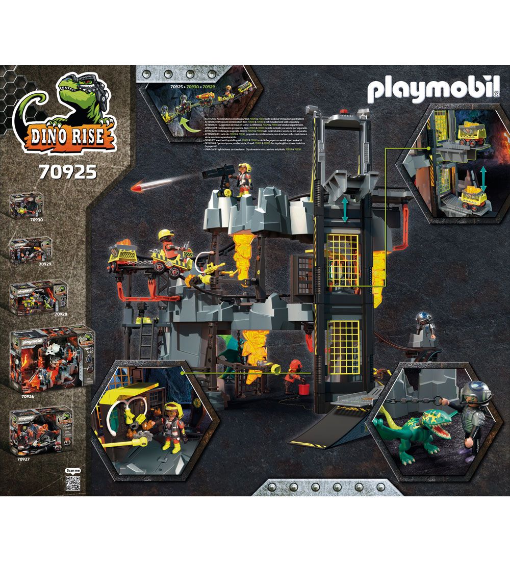 Playmobil Dino Aufstieg - Dino Bergwerk - 70925 - 366 Teile