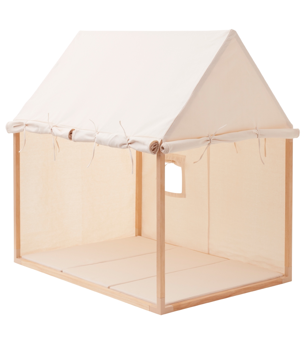 Kids Concept Spielzelt - Haus - Natur Weiß - 110x84 cm - Naturwe