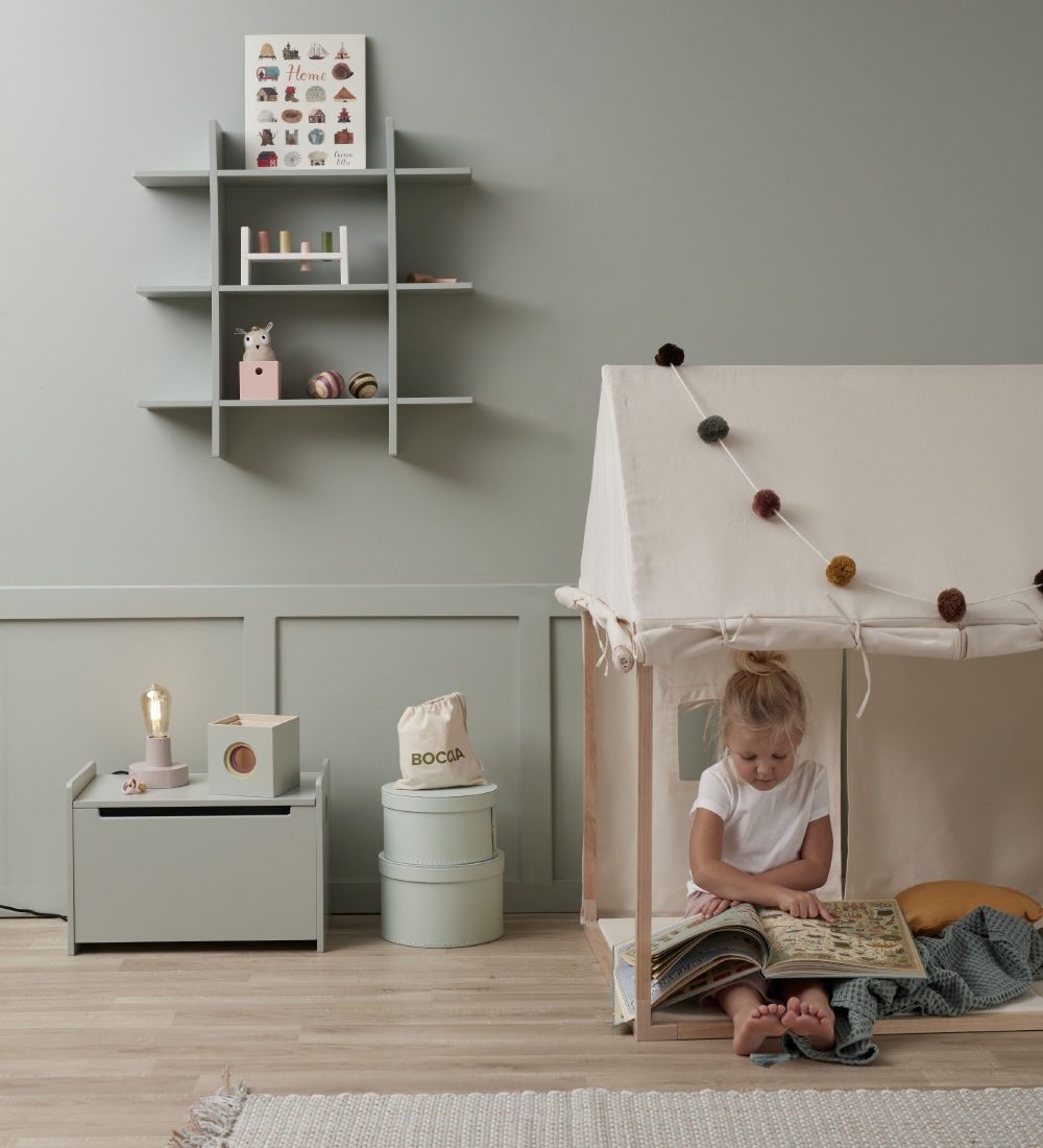 Kids Concept Spielzelt - Haus - Natur Weiß - 110x84 cm - Naturwe