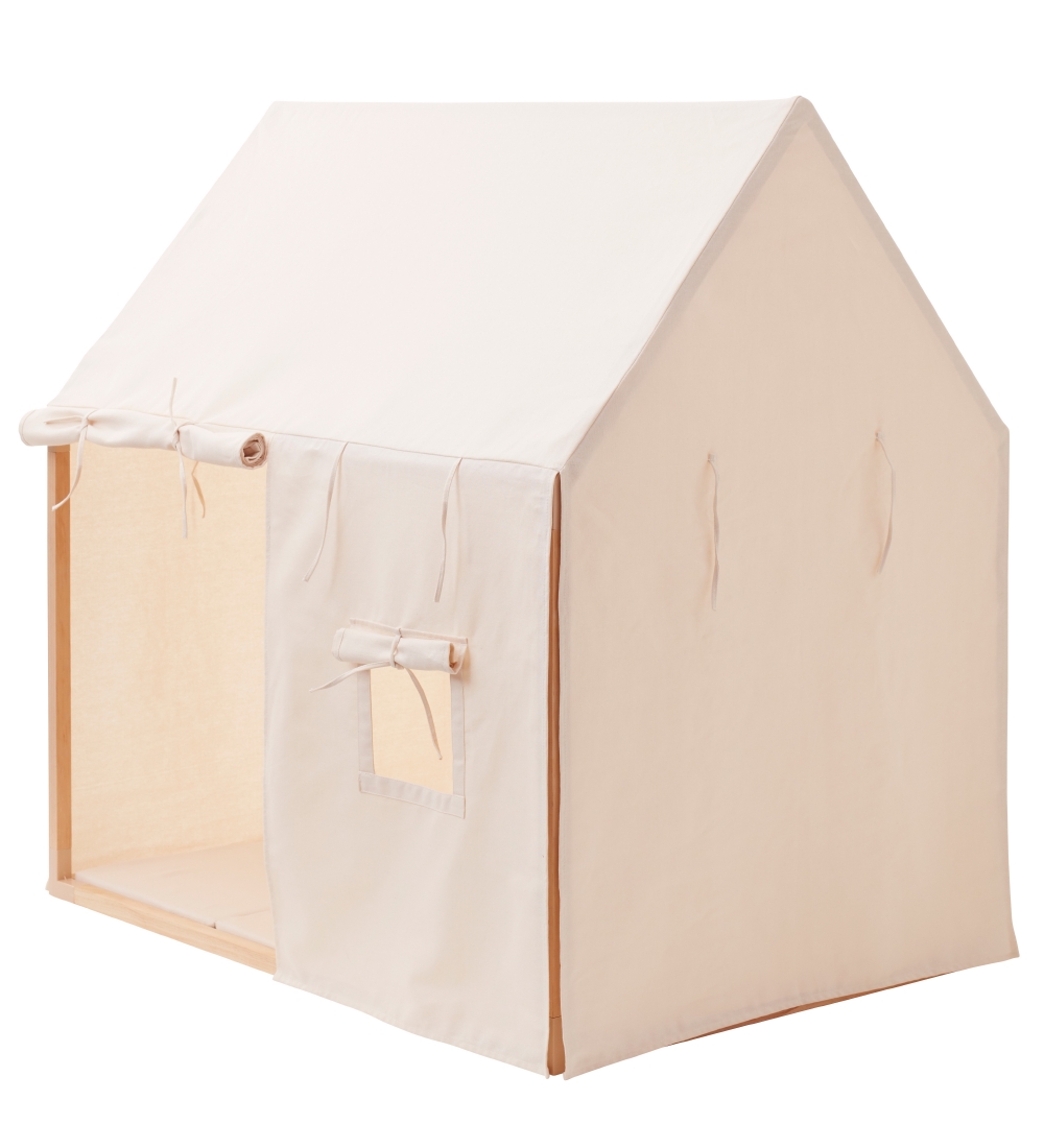 Kids Concept Spielzelt - Haus - Natur Weiß - 110x84 cm - Naturwe