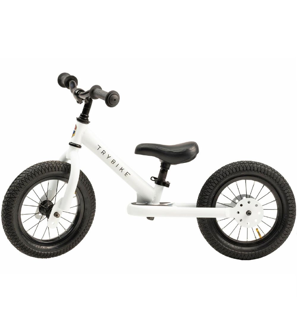 TryBike Balance Bike - Steel - White